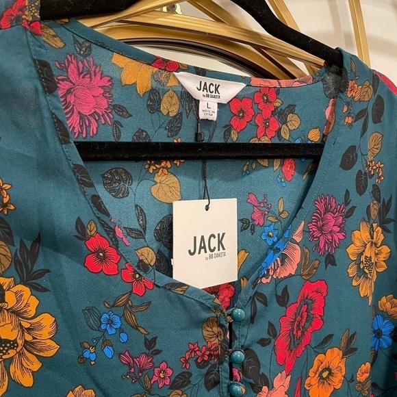 Jack by BB Dakota Blouse size L new - Picture 5 of 8